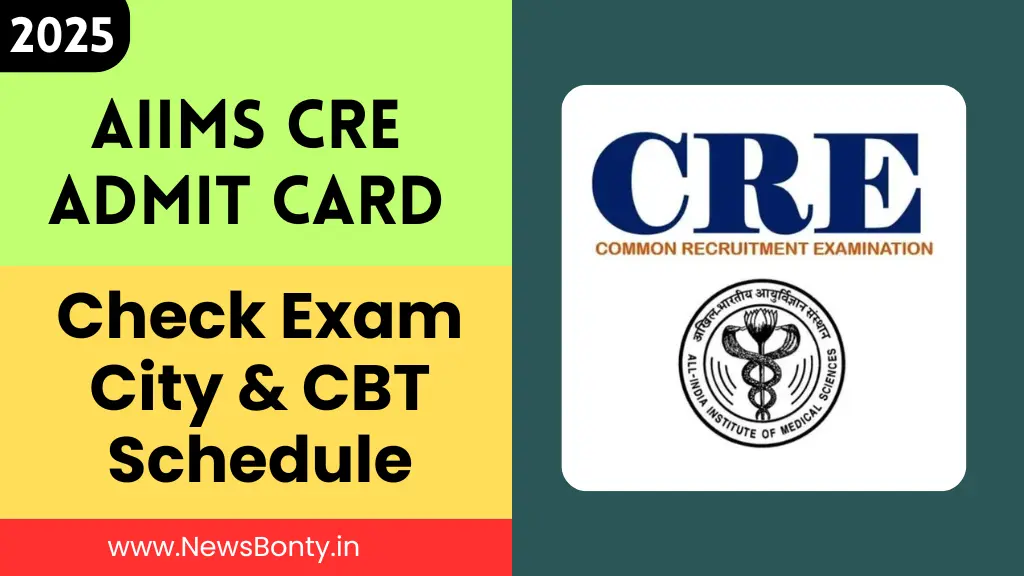 AIIMS CRE Admit Card 2025