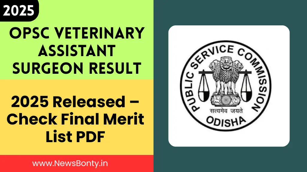 OPSC Veterinary Assistant Surgeon Result Out