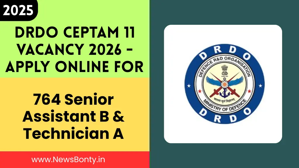 DRDO CEPTAM 11 Vacancy 2026 - Apply Online