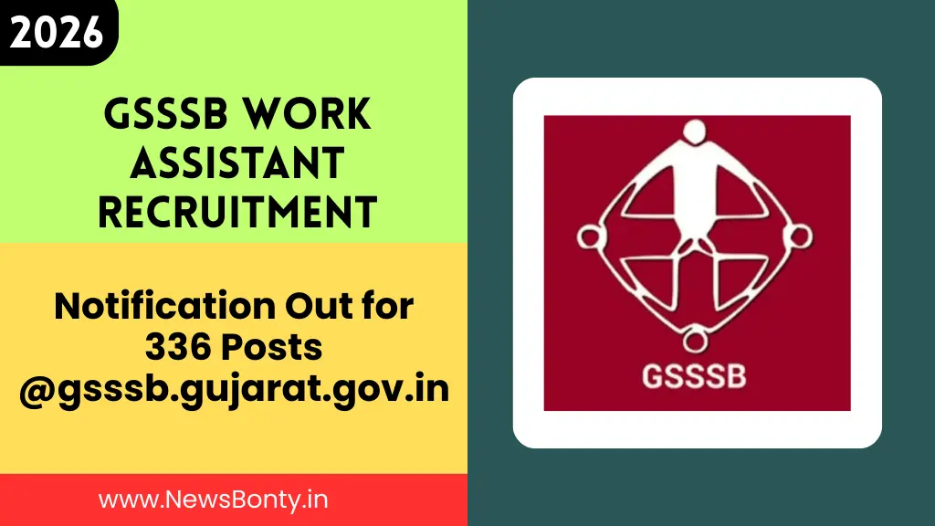 GSSSB Work Assistant Recruitment