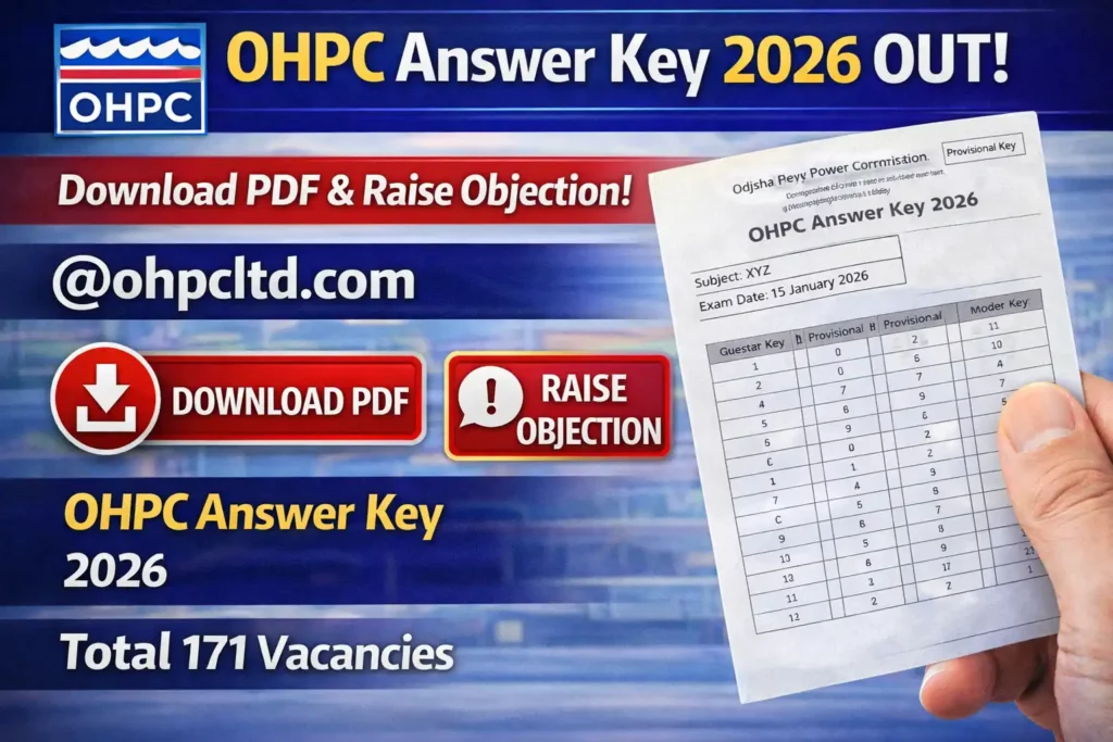 OHPC Answer Key 2026 Released