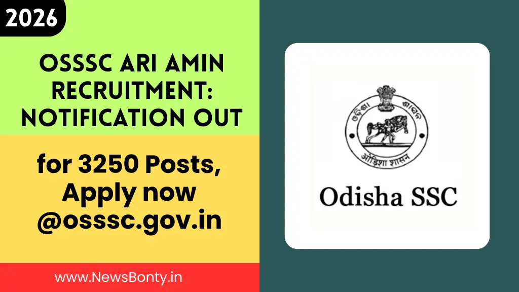OSSSC ARI AMIN Recruitment Apply