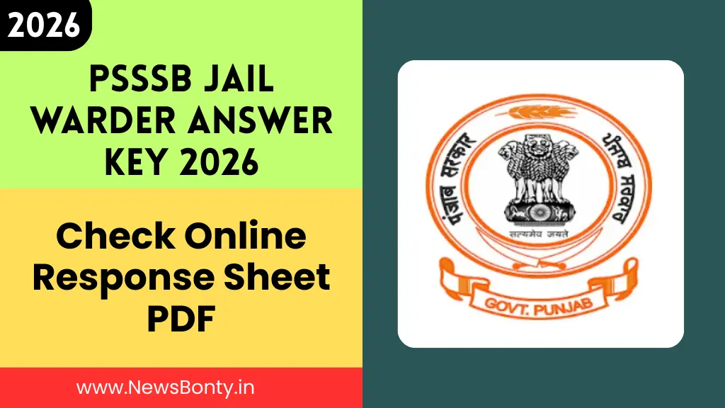 PSSSB Jail Warder Answer Key 2026 Out