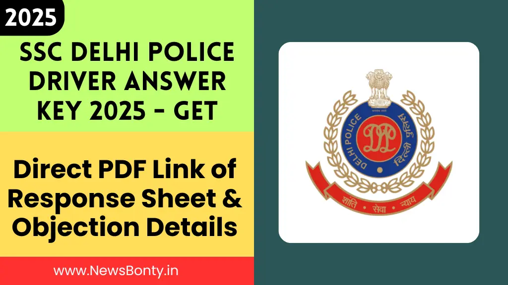 SSC Delhi Police Driver Answer Key 2025