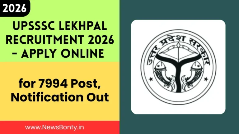 UPSSSC Lekhpal Recruitment 2026 Apply online