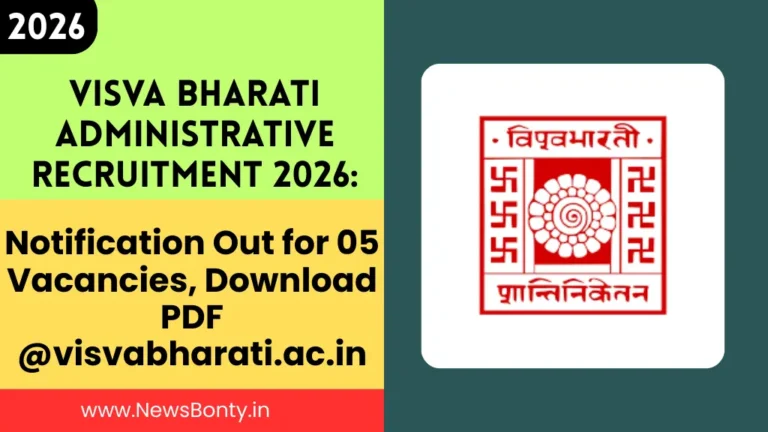 Visva Bharati Administrative Recruitment 2026
