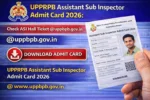 UPPRPB Assistant Sub Inspector Admit Card 2026